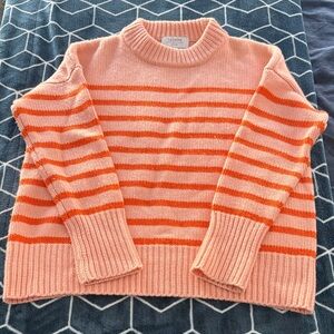 LaLigne Marin Sweater in Pink & Orange Stripe